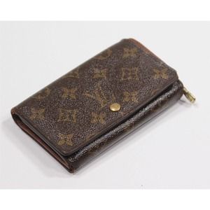 Louis Vuitton Bifold Monogram Canvas Bifold Leather Wallet 100% Authentic
